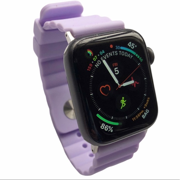 NEW LILAC Purple Silicone Band Apple Watch 38/40/41mm M/L  Haze - Picture 4 of 10